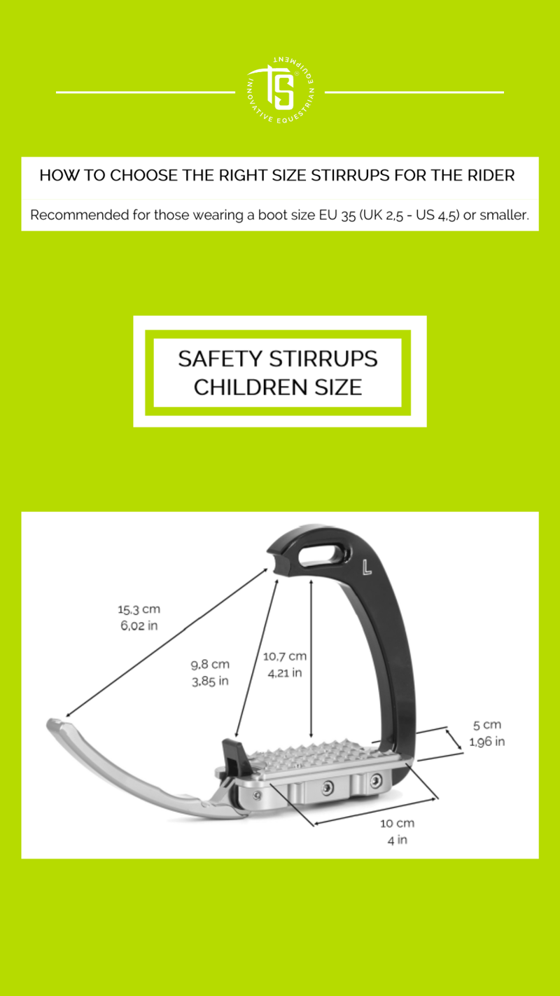 Tech Venice Children Safety Stirrups Black-1